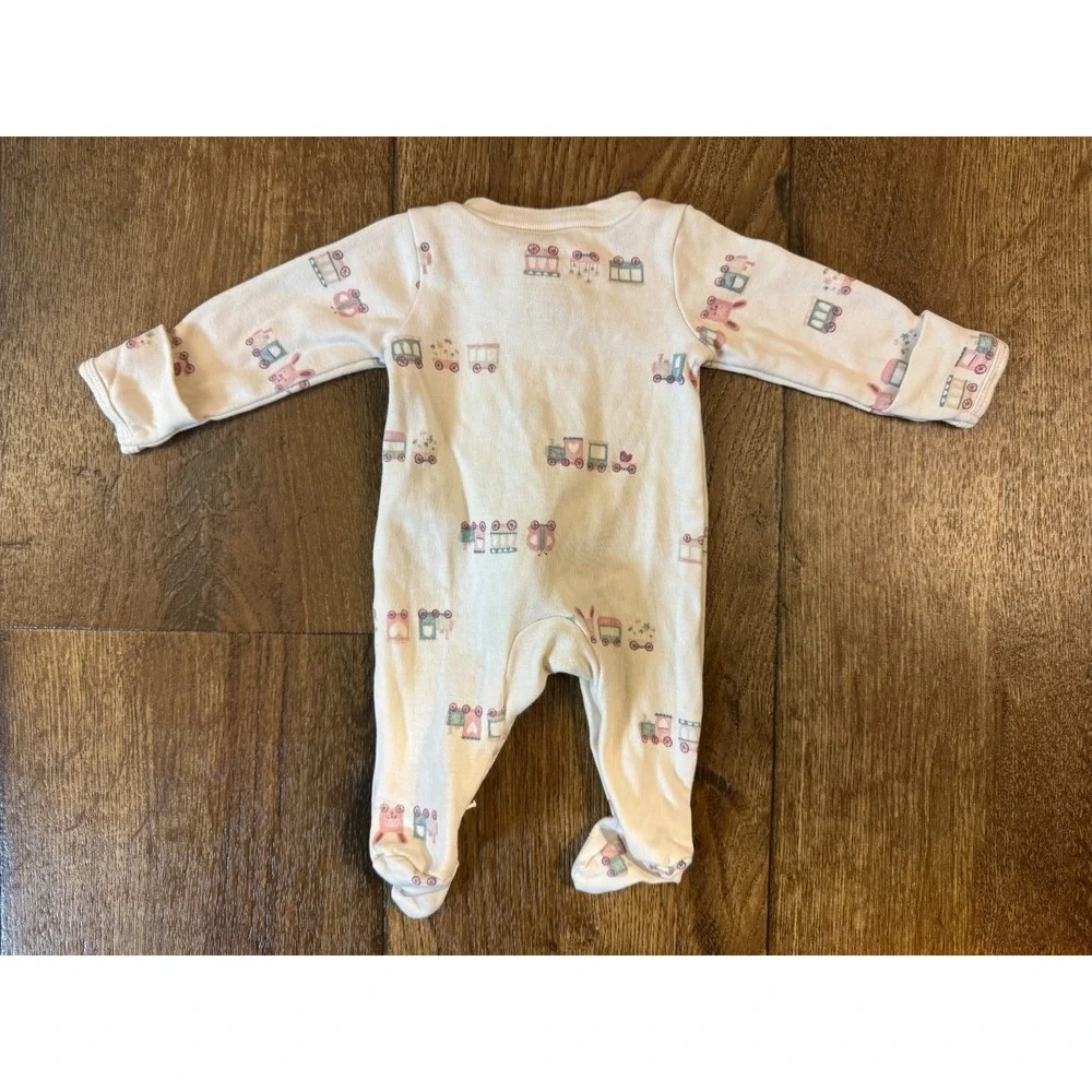 Baby Girl Preemie Clothes Sleeper Outfit Footie 2 Way Zipper Train Bunny Carters